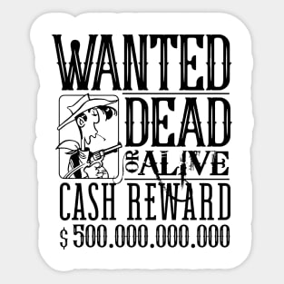 Wanted Profile Sticker